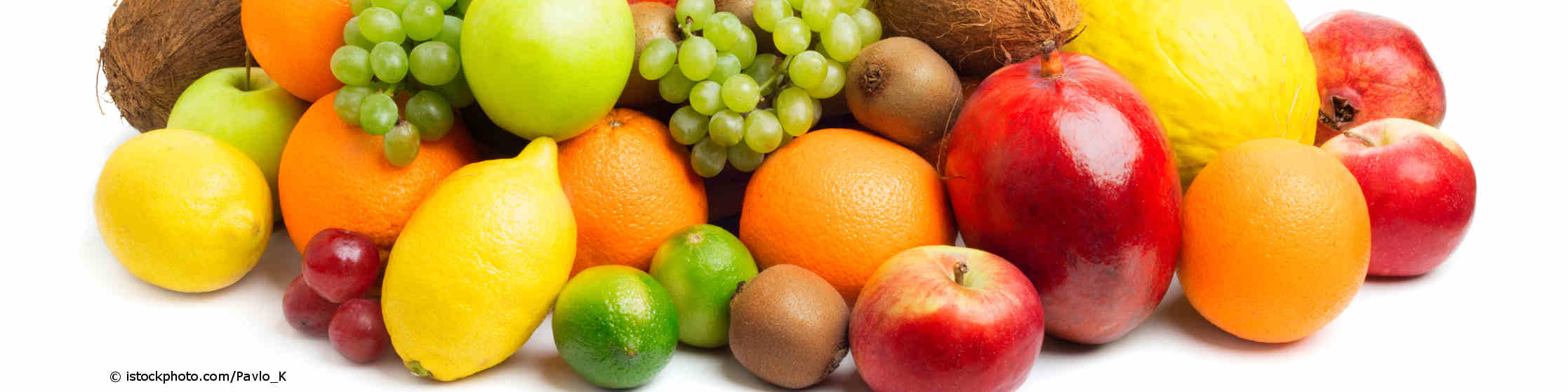 Äpfel, Kiwi, Orangen, Bananen, Zitronen und Trauben können bei Pollenallergikern zu Kreuzallergien führen